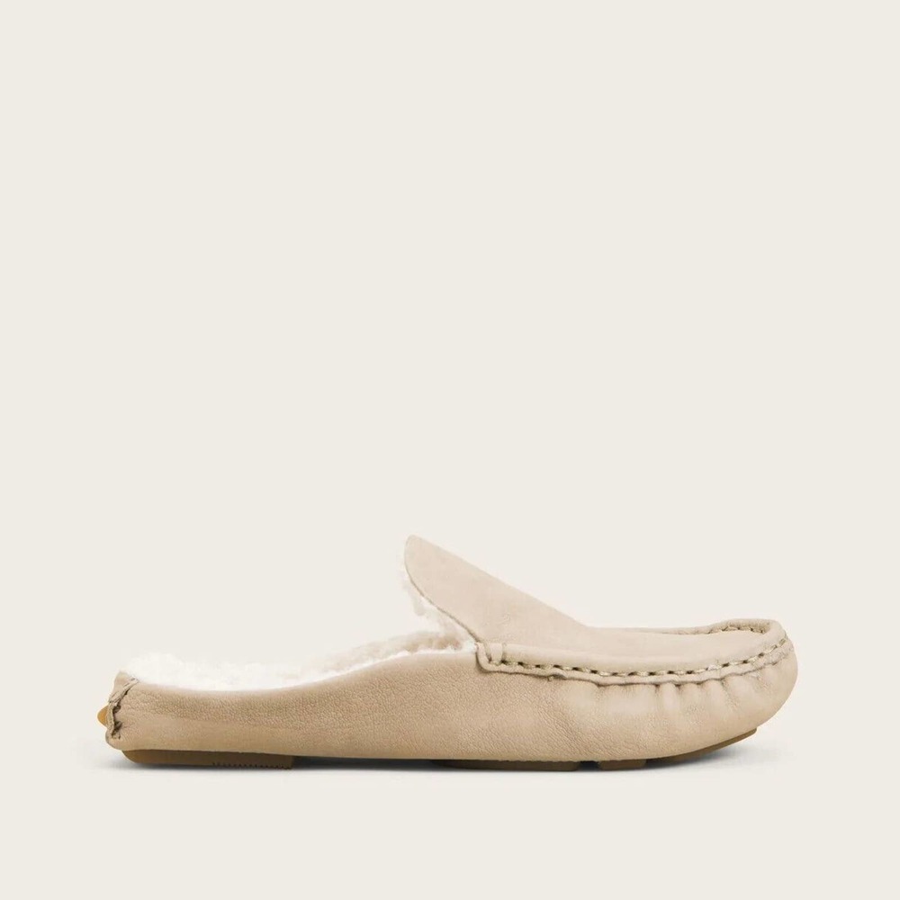 Gentle Souls by Kenneth Cole Women's Mina Cozy Driver Mule Mushroom US 10 - Picture 2 of 10